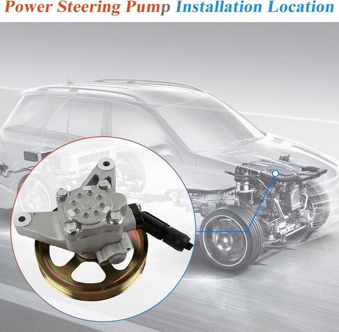 مضخة التوجيه السلطة مع Power Fit لـ Honda Pilot 3.5L 2005-2008 ، Odyssey 3.5L 2005-2010 ، Acura MDX 3.5L 2003-2006 ، Acura MDX 3.7L 2007-2013 ، OE 21-5442 ، 56110-RGL-A03 ، 56110 -PVJ-A01 in Kuwait