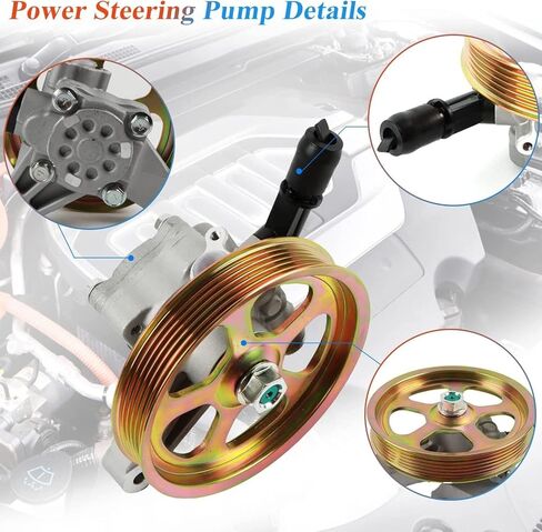 مضخة التوجيه السلطة مع Power Fit لـ Honda Pilot 3.5L 2005-2008 ، Odyssey 3.5L 2005-2010 ، Acura MDX 3.5L 2003-2006 ، Acura MDX 3.7L 2007-2013 ، OE 21-5442 ، 56110-RGL-A03 ، 56110 -PVJ-A01 in Kuwait