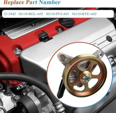 مضخة التوجيه السلطة مع Power Fit لـ Honda Pilot 3.5L 2005-2008 ، Odyssey 3.5L 2005-2010 ، Acura MDX 3.5L 2003-2006 ، Acura MDX 3.7L 2007-2013 ، OE 21-5442 ، 56110-RGL-A03 ، 56110 -PVJ-A01 in Kuwait