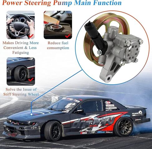 مضخة التوجيه السلطة مع Power Fit لـ Honda Pilot 3.5L 2005-2008 ، Odyssey 3.5L 2005-2010 ، Acura MDX 3.5L 2003-2006 ، Acura MDX 3.7L 2007-2013 ، OE 21-5442 ، 56110-RGL-A03 ، 56110 -PVJ-A01 in Kuwait