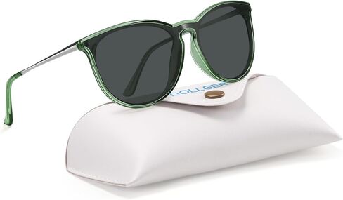 Dollger Oversized Trendy Retro Aviator Sunglasses for Women, Light-Tinted Round-Frame Sunglasses, 100% UV Protection for Driving, Riding, Beach, and Travel in Saudi Arabia