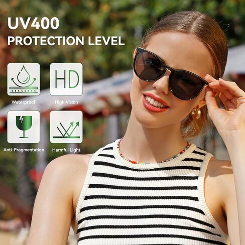 Dollger Oversized Trendy Retro Aviator Sunglasses for Women, Light-Tinted Round-Frame Sunglasses, 100% UV Protection for Driving, Riding, Beach, and Travel in Saudi Arabia