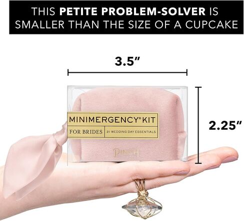 مجموعة أدوات Pinch Provisions Minimergency للعرائس، تتضمن 21 عنصرًا أساسيًا يجب اقتناؤه لليوم الكبير، وحقيبة مضغوطة ومتعددة الوظائف بسحاب، ومجموعة بقاء مثالية لفريق العروس in Saudi Arabia