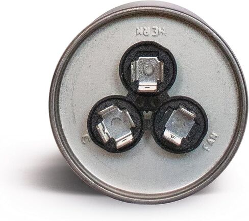 صنعت الولايات المتحدة الأمريكية 55+5 فائق التوهج 55/5 (MFD) 370 فولت أو 440VAC استبدال مكثف مستدير مزدوج التشغيل لـ 97F9839 Z97F9839 97F9839BZ3 97F9839BX Z97F9815 97F9815 89M93 89M9301 47K38 47K3801 و المزيد in Kuwait