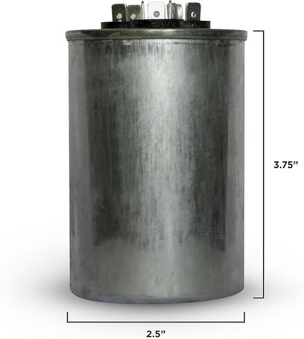 صنعت الولايات المتحدة الأمريكية 55+5 فائق التوهج 55/5 (MFD) 370 فولت أو 440VAC استبدال مكثف مستدير مزدوج التشغيل لـ 97F9839 Z97F9839 97F9839BZ3 97F9839BX Z97F9815 97F9815 89M93 89M9301 47K38 47K3801 و المزيد in Kuwait