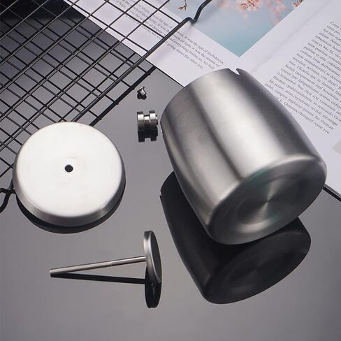 منفضة سجائر مع غطاء من الفولاذ المقاوم للصدأ الذي لا يدخن، منافض سجائر مقاومة للرياح ومضادة للرائحة للاستخدام الخارجي في الفناء المنزلي والمكتب عديم الرائحة (قوس قزح) in Kuwait