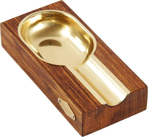 High-end Merbau Golden Copper Lined Cigar Ashtray (Brown) in Saudi Arabia
