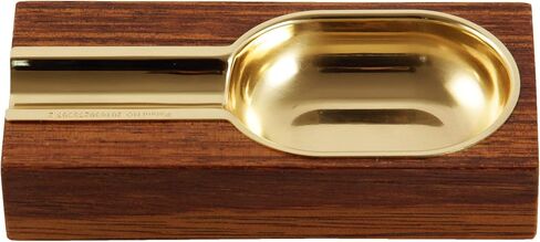 High-end Merbau Golden Copper Lined Cigar Ashtray (Brown) in Saudi Arabia