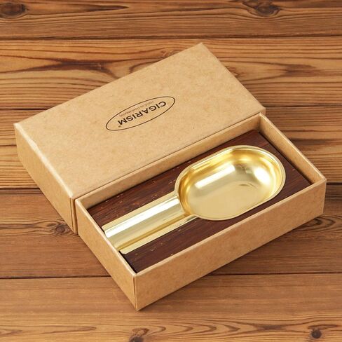 High-end Merbau Golden Copper Lined Cigar Ashtray (Brown) in Saudi Arabia