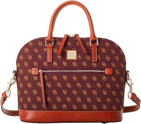 Dooney & Bourke Handbag, Gretta Domed Zip Satchel - Bordeaux in Saudi Arabia