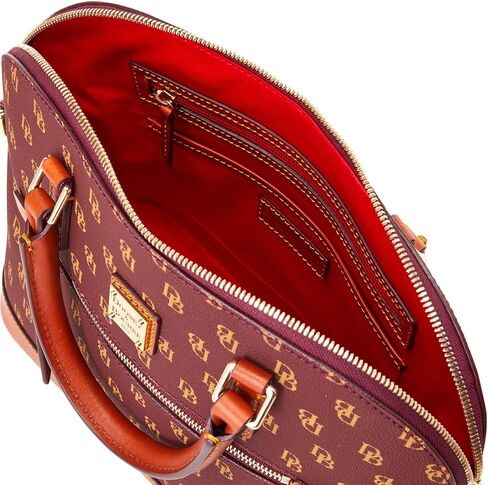 Dooney & Bourke Handbag, Gretta Domed Zip Satchel - Bordeaux in Saudi Arabia
