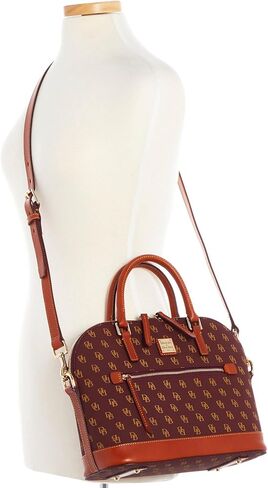 Dooney & Bourke Handbag, Gretta Domed Zip Satchel - Bordeaux in Saudi Arabia