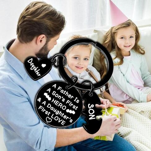 سلسلة مفاتيح للأب من هدايا عيد ميلاد الابنة والأب، الأب هو البطل الأول للابن والحب الأول للابنة in Kuwait