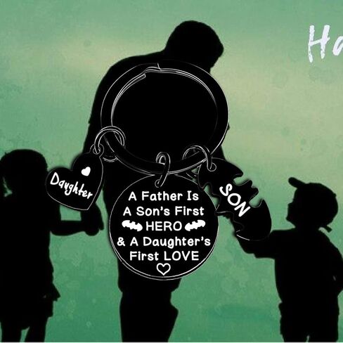 سلسلة مفاتيح للأب من هدايا عيد ميلاد الابنة والأب، الأب هو البطل الأول للابن والحب الأول للابنة in Kuwait