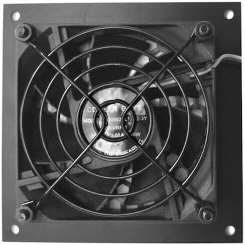 مجموعات التبريد التي يتم التحكم فيها حراريًا من Coolerguys للخزانات وأجهزة الصوت والفيديو والمكونات (مزدوج 120 مم، معدني) in Saudi Arabia