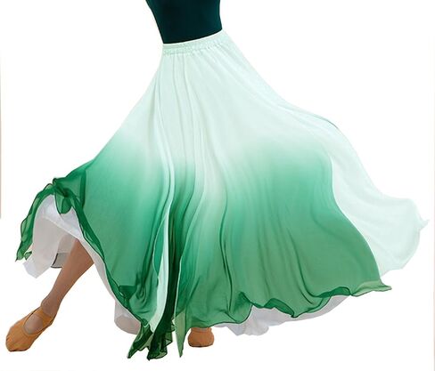 Women's 720 Fairy Lyric Dance Skirt Gradient Chiffon Swing Skirt Ballet Modern Dance Skirt in Saudi Arabia