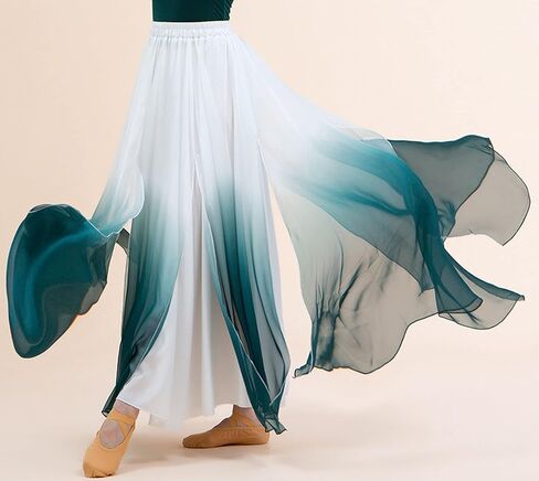 Women's 720 Fairy Lyric Dance Skirt Gradient Chiffon Swing Skirt Ballet Modern Dance Skirt in Saudi Arabia