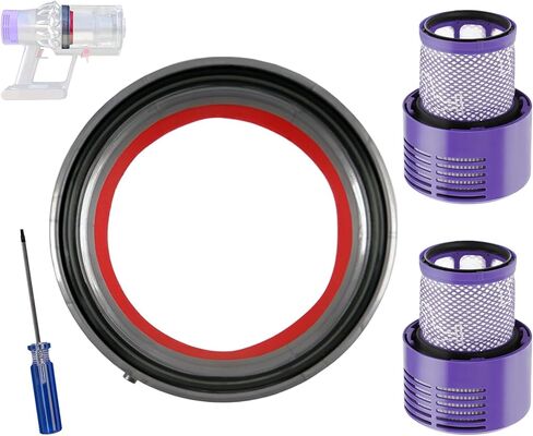 Dust Bin Top Fixed Sealing Ring Compatible with V10 SV12 Replacement for Dyson Dirt Cup/Dustbin Seal Ring Accessories with V10 SV12 Filters in Kuwait