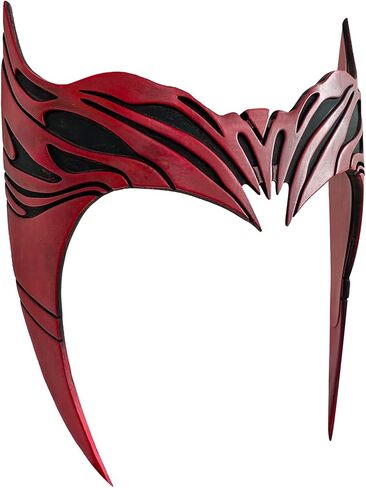 خوذة الساحرة القرمزية تاج تأثيري 2021 البرامج التلفزيونية WandaVision واندا ماكسيموف عقال قناع هالوين زي الملحقات in Kuwait