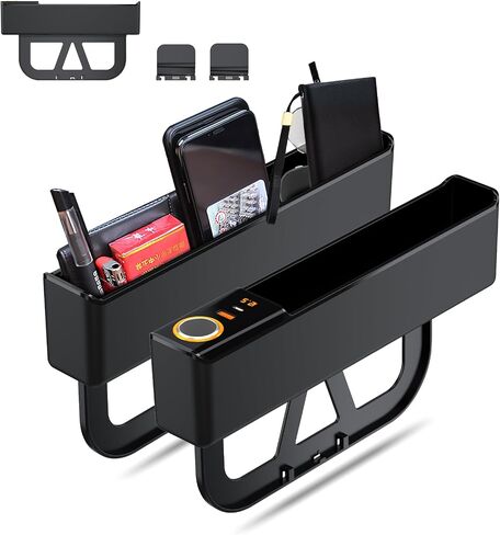 Car Seat Gap Filler Organizer, 75W Charging, Storage Box, 2 Pack (Large) in Saudi Arabia