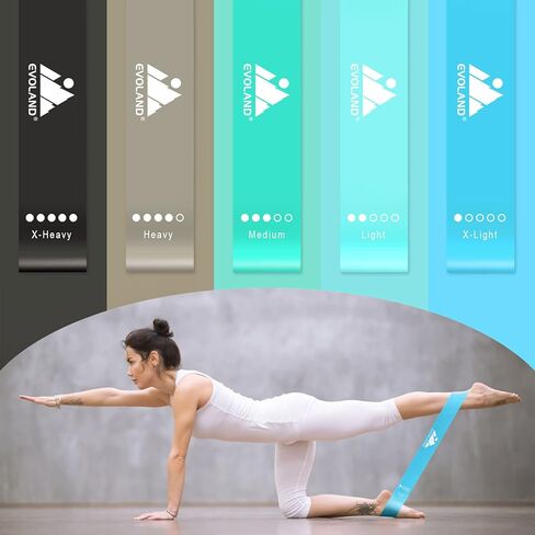 مجموعة أربطة تمرين المقاومة للنساء والرجال والساقين والأذرع والأكتاف واللياقة البدنية المنزلية وتدريبات القوة واليوجا وأشرطة البيلاتيس المرنة in Kuwait