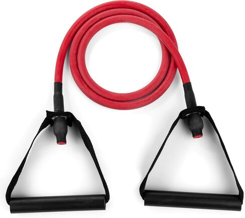 Champion Sports Resistance Tube Bands for Men and Women, Extra Light to Super Heavy Resistance - Durable Fitness Band for Strength Training, Stretching, Rehabilitation - Premium Home Workout Equipment in Kuwait