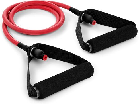 Champion Sports Resistance Tube Bands for Men and Women, Extra Light to Super Heavy Resistance - Durable Fitness Band for Strength Training, Stretching, Rehabilitation - Premium Home Workout Equipment in Kuwait