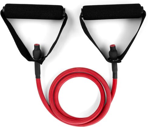 Champion Sports Resistance Tube Bands for Men and Women, Extra Light to Super Heavy Resistance - Durable Fitness Band for Strength Training, Stretching, Rehabilitation - Premium Home Workout Equipment in Kuwait