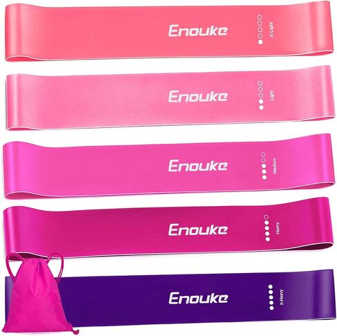 Resistance Bands Set, Exercise Bands with Non-Slip Design for HIPS & Glutes, Workout Bands for Women/Men,Booty Bands for Home Fitness, Yoga, Pilates - 3 Levels. in Saudi Arabia