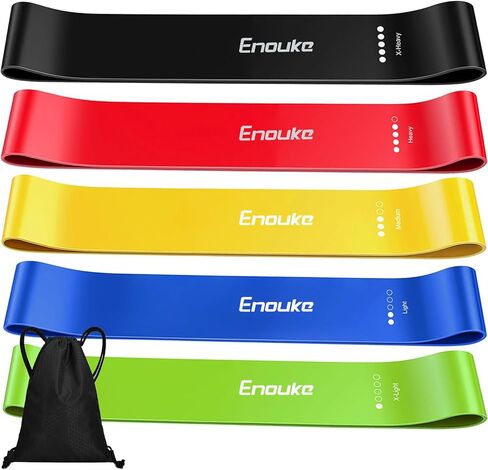 Resistance Bands Set, Exercise Bands with Non-Slip Design for HIPS & Glutes, Workout Bands for Women/Men,Booty Bands for Home Fitness, Yoga, Pilates - 3 Levels. in Saudi Arabia