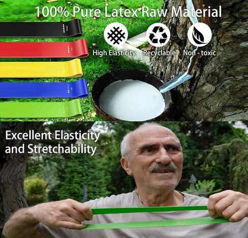 Resistance Bands Set, Exercise Bands with Non-Slip Design for HIPS & Glutes, Workout Bands for Women/Men,Booty Bands for Home Fitness, Yoga, Pilates - 3 Levels. in Saudi Arabia