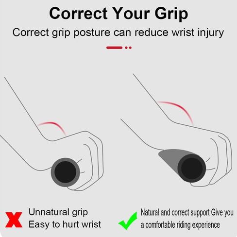 مقابض مقود الدراجة الجبلية، مقابض دراجة ذات تصميم مريح، توسع قبضة مقود الدراجة المطاطية مع مقابض قفل من الألومنيوم للطرق الجبلية MTB BMX (أزرق) in Kuwait