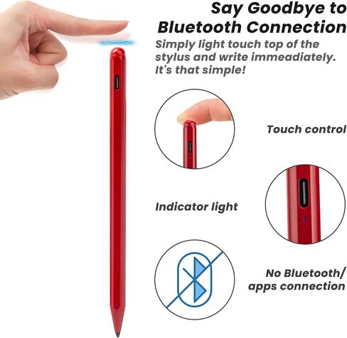 iPad Air Pencil 2024 2X Fast Charging Stylus Pen for Apple iPad Air M2 Pencil, Works for iPad Air M2 11/13 Inch, iPad Air 5th Generation, iPad Air 4th Generation, Black in Saudi Arabia