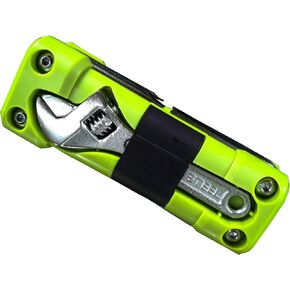 Bicycle Repair Kit 16 in 1 Portable Bicycle Tool Set Multi Function Accessories Set Hex Spoke Wrench for Road Mountain Bikes Green