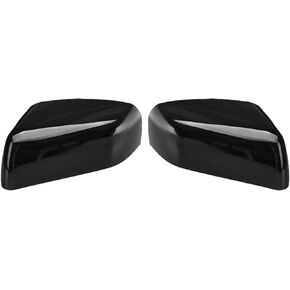 AUTOKAY Exterior Rear View Side Door Mirror Cover Cap Glossy Black Left and Right For Land Rover Range Rover Sport LR2 LR4 10-14 LR019962