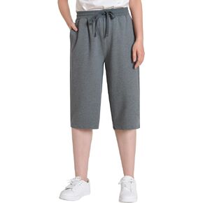Weintee Women's 15" Capri Long Shorts with Pockets Below The Knee