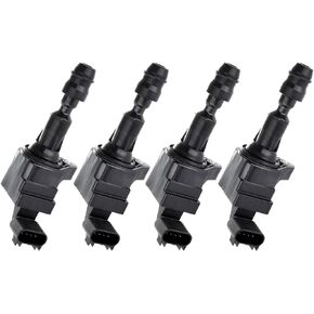 SCITOO Ignition Coil Pack of 4 Coils for Chevy for GMC for Malibu for HHR for Cobalt Equinox 2.4L 2.2L OE# D522C 12638824 12578224 UF491