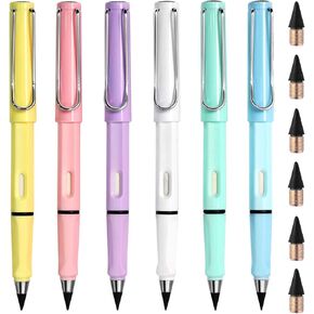 12PCS Erasable Colored Pencils, Infinity Pencil with Eraser, Lead Eternal Colored Pencil Pencils, Everlasting Pencil, Mechanical Pencil Set for Adults, Kids