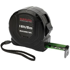 Tape Measure, Measuring Tape, Tape Measure 16 Ft, Measuring Tape Retractable Black Measurement Tape with Self-Locking Belt Clip Fluorescent Coating for Carpenter Surveyors Engineers Electrician