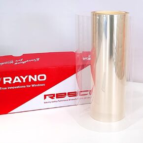 Rayno Window Security Film, Rescue - Shatterproof Safety Window Protection - Energy Saving Window Film, UV Sun Light Blocking Window Tint for Home and Office, Window Thermal Film - Clear (24" x 10')