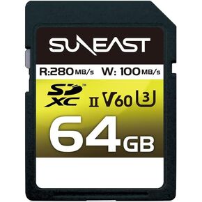 SDXC Card UHS-II V60 Up to 280MB/s U3 4K UHD ULTIMATE PRO Professional Memory Card (64GB)