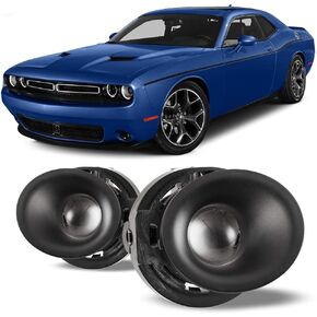 CPW Fog Lights Assembly Compatible with [2015 2016 2017 2018 2019 2020 Dodge Challenger] Lamps Replacement Fog Lights + Switch + Wiring Kit