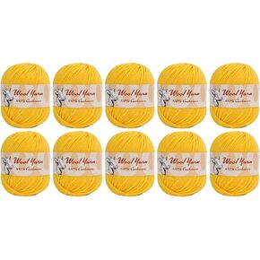 100% Cashmere Wool Yarn (Pack of 10) by Yonkey Monkey 500gr Imported Knitting Crochet (Black 27)