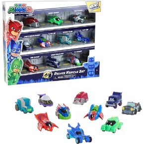 PJ Masks Night Time Micros Deluxe Vehicle Set, Kids Toys for Ages 3 Up by Just Play