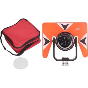 All-Metal Single Tilt Prism 0mm / -30mm ABS Housing Total Stations Surveying Tool with Storage Bag