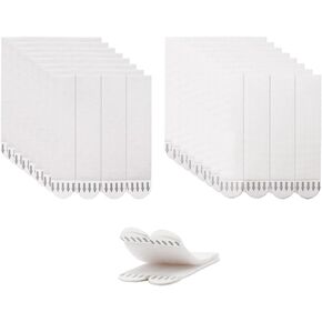 32 Pairs Medium Size White Picture Hanging Strips Removable and Damage Free Heavy Duty Strips Hook and Loop Tape Frame Hanging Strips K-O-077-M