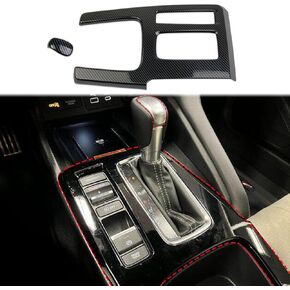 Carbon Fiber Style Automatic Gear Shift Head Panel Cover Trim Accessories for 2023-2024 Acura Integra