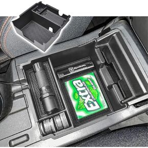 Center Console Organizer Tray Compatible with Subaru Crosstrek 2018-2023 and Impreza 2017 2018 2019 2020 2021 2022 2023 Accessories, Armrest Secondary Storage Console Coin Holder, Black