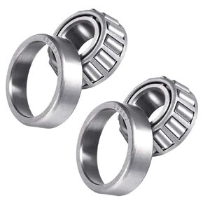 2 Pack 30202 Wheel Bearings 35x15x12mm, Rotary Quiet High Speed Tapered Roller Bearings Cone and Cup Set