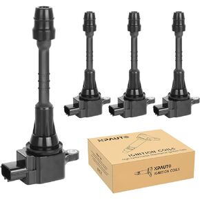 NPAUTO Ignition Coil Pack Compatible with L4 1.8L/1.8 Nissan Sentra 2002 2003 2004 2005 2006, 2001-2005 Nissan Almera, UF351 C1397, Set of 4